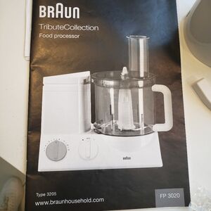 Braun Food Processor 3020 parts lot